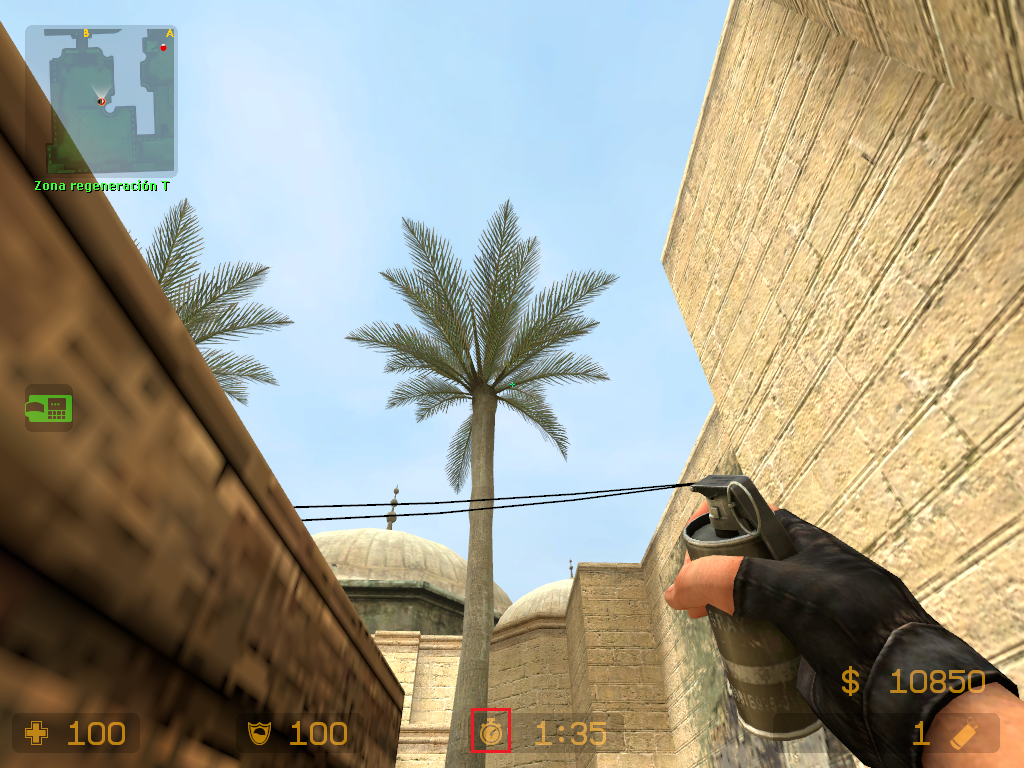 Smoke window from spawn